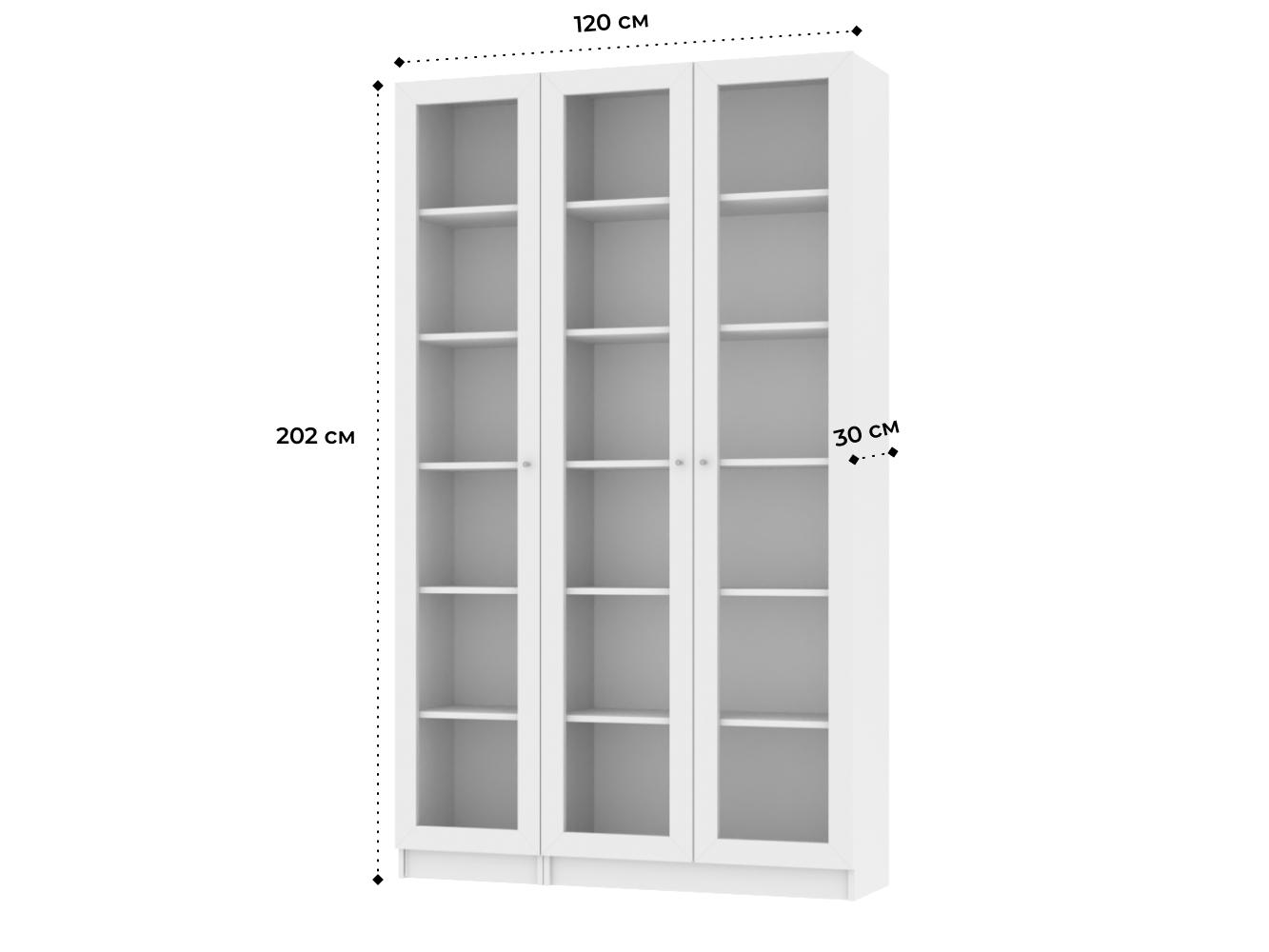 Изображение товара Книжный шкаф Билли 340 white ИКЕА (IKEA), 120x30x202 см на сайте adeta.ru
