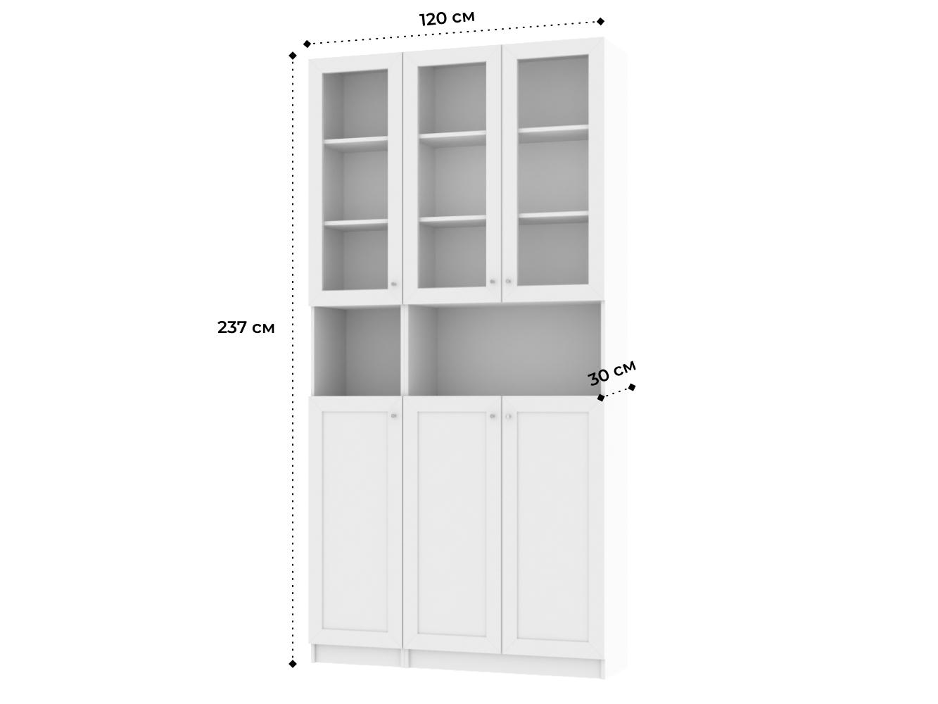 Изображение товара Книжный шкаф Билли 337 white ИКЕА (IKEA), 120x30x237 см на сайте adeta.ru