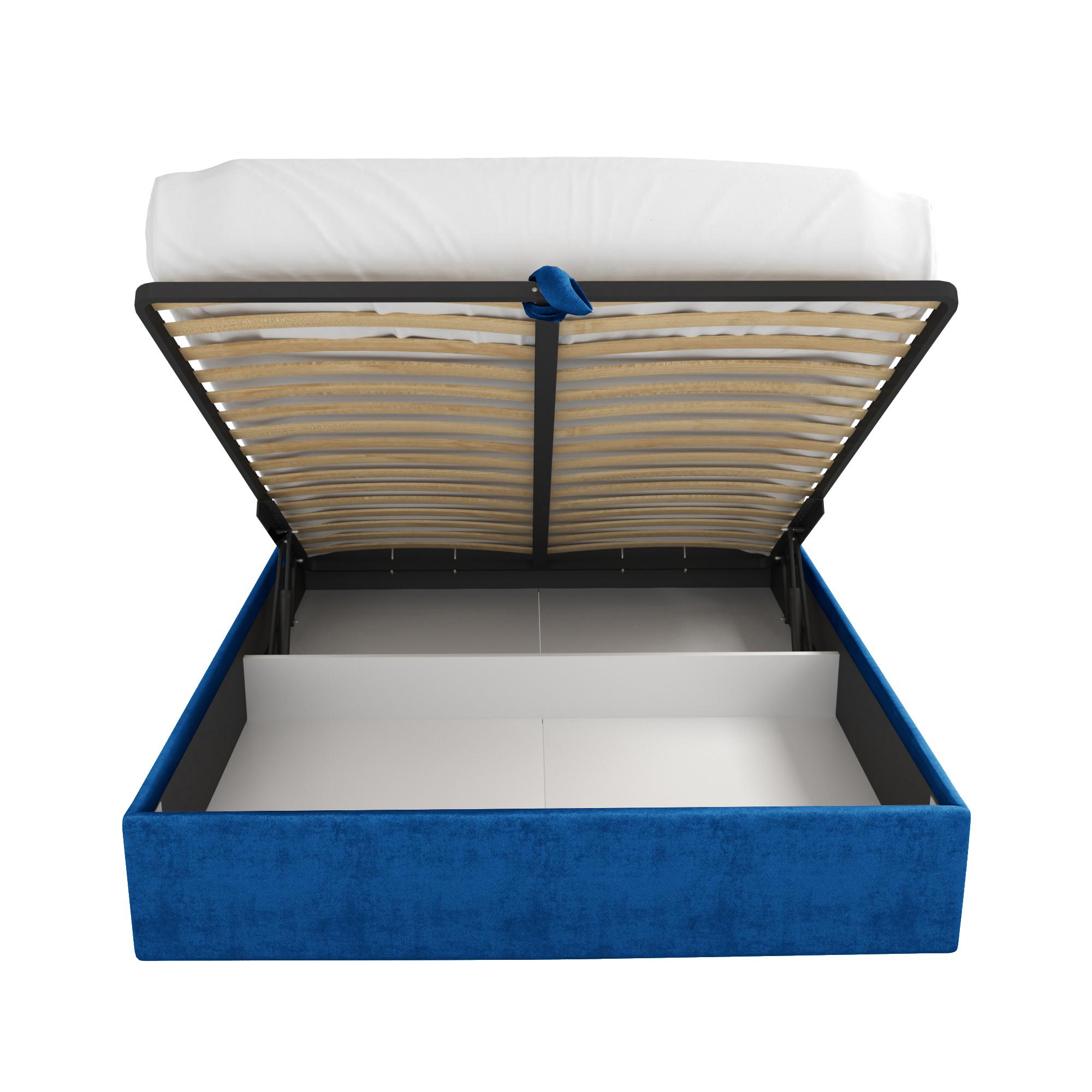 Кровать Болонья синяя 160х200 изображение товара