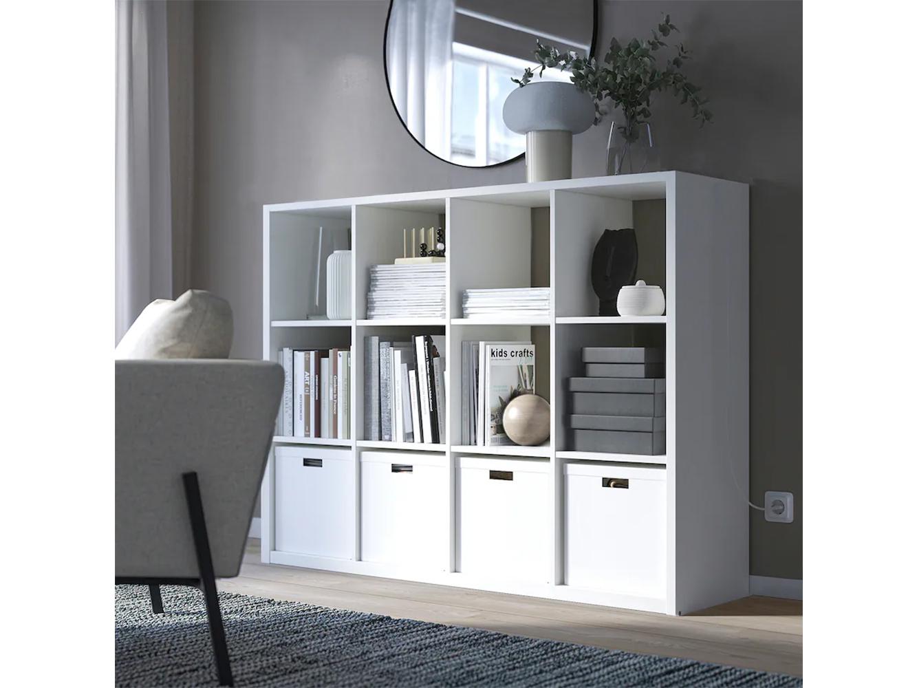 Стеллаж Каллакс 215 white ИКЕА (IKEA) изображение товара