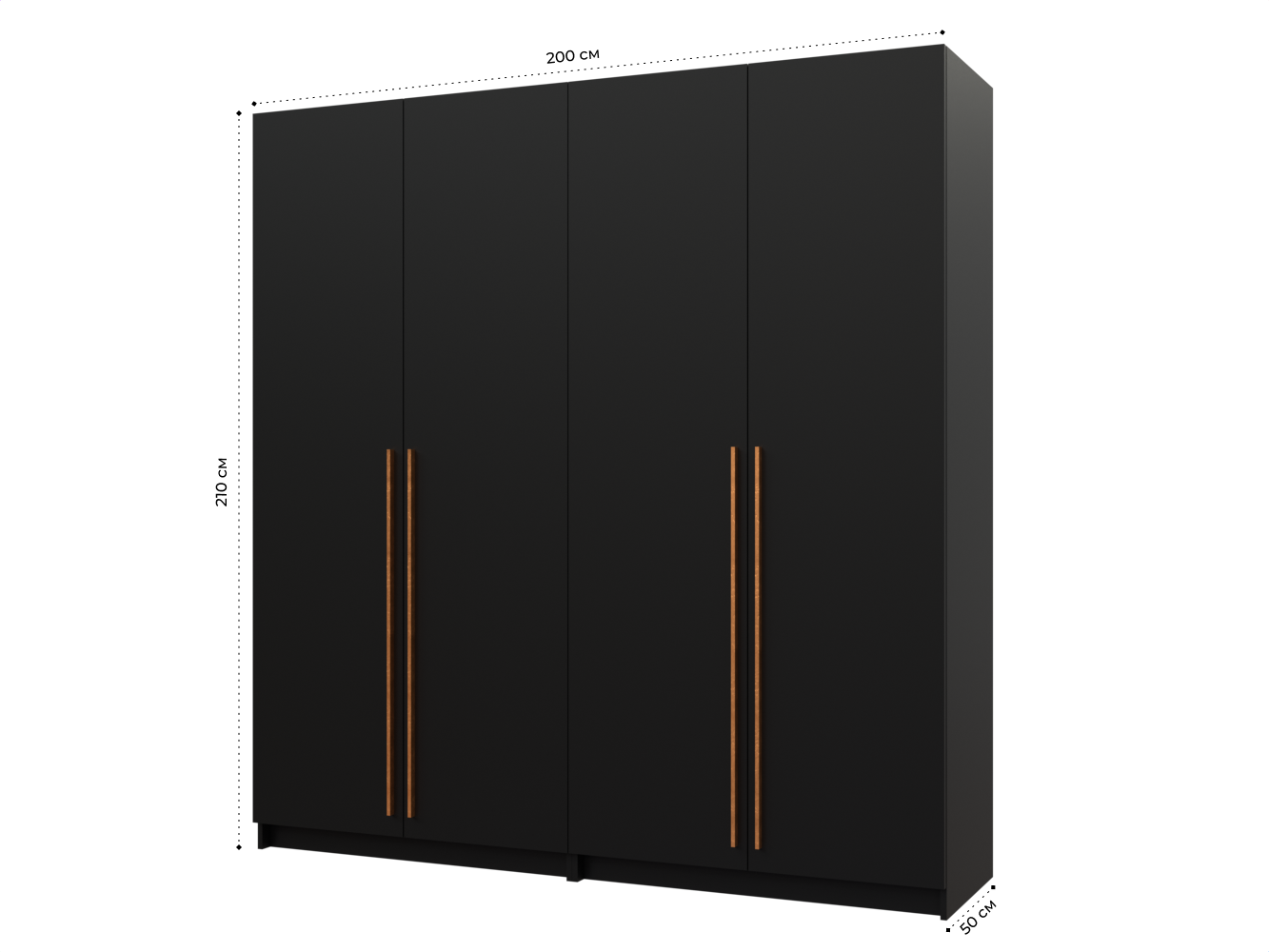 Распашной шкаф Пакс Фардал 68 black ИКЕА (IKEA) изображение товара