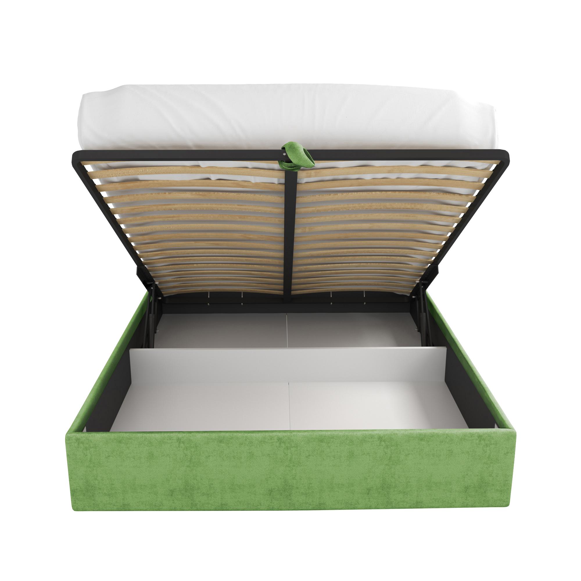 Кровать Левис зеленая 160х200 изображение товара
