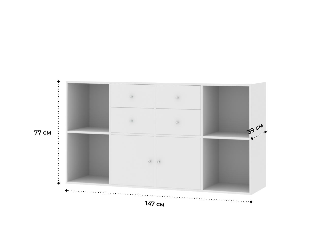 Изображение товара Стеллаж Билли 128 white ИКЕА (IKEA), 147x39x77 см на сайте adeta.ru