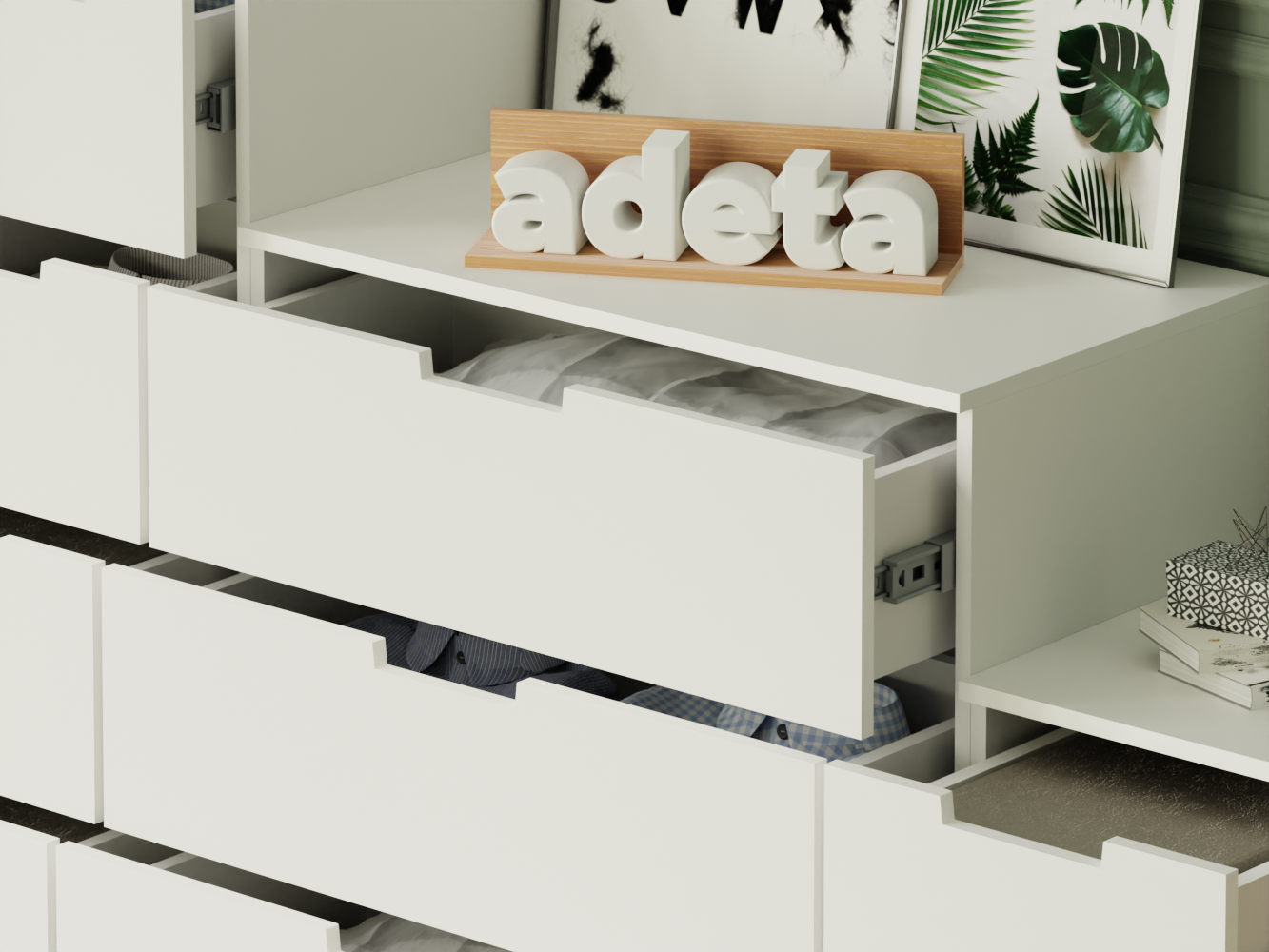 Комод Нордли 42 white ИКЕА (IKEA) изображение товара