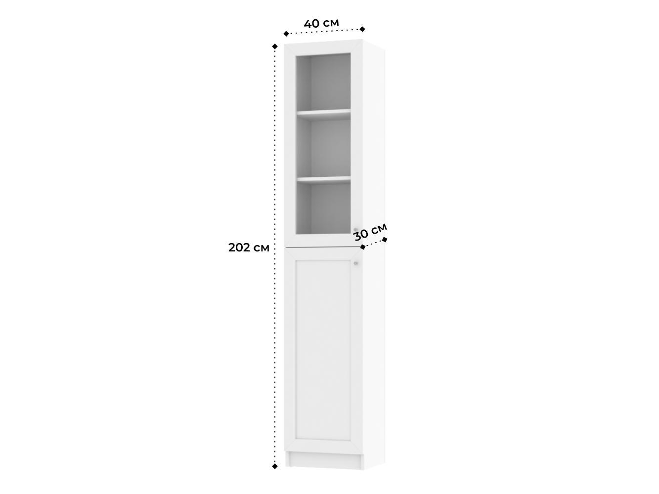 Изображение товара Книжный шкаф Билли 330 white ИКЕА (IKEA), 40x30x202 см на сайте adeta.ru