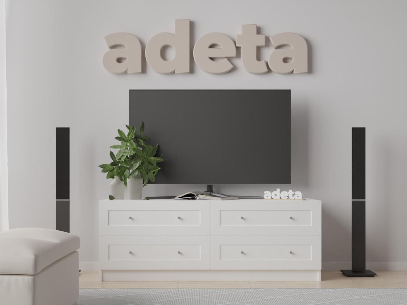 Изображение товара Тумба под телевизор Билли 520 white ИКЕА (IKEA), 180x50x50 см на сайте adeta.ru