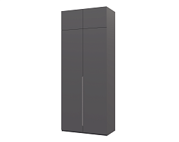 Изображение товара Распашной шкаф Пакс Альхейм 22 grey (silver) ИКЕА (IKEA) на сайте adeta.ru