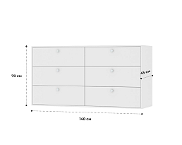 Изображение товара Комод Каллакс 16 white ИКЕА (IKEA) на сайте adeta.ru